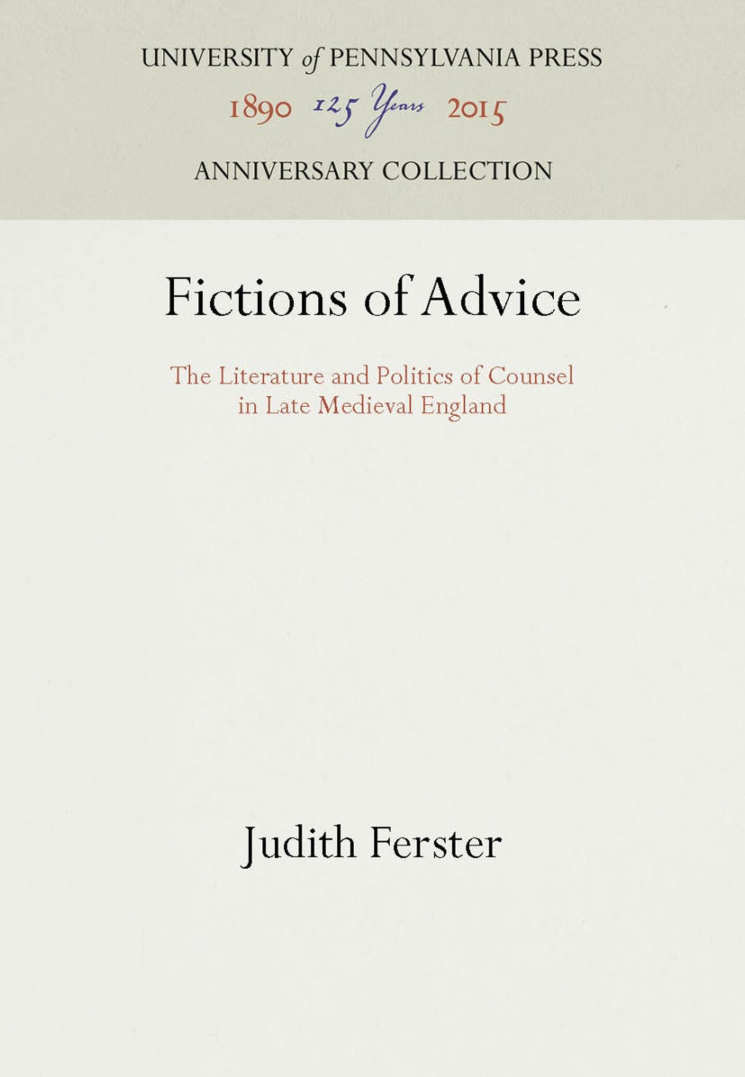 Book cover image for Fictions of Advice ISBN: 9781512805529
